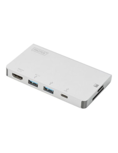 Digitus Wieloportowa Podróżna Stacja Dokująca Usb Type-C™, 6 Portów