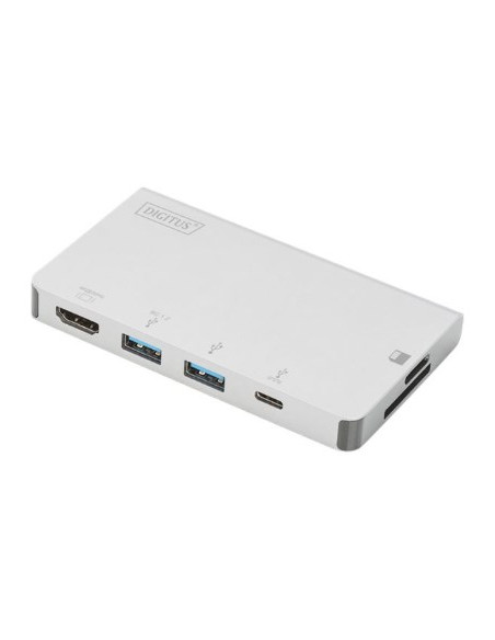Digitus Wieloportowa Podróżna Stacja Dokująca Usb Type-C™, 6 Portów