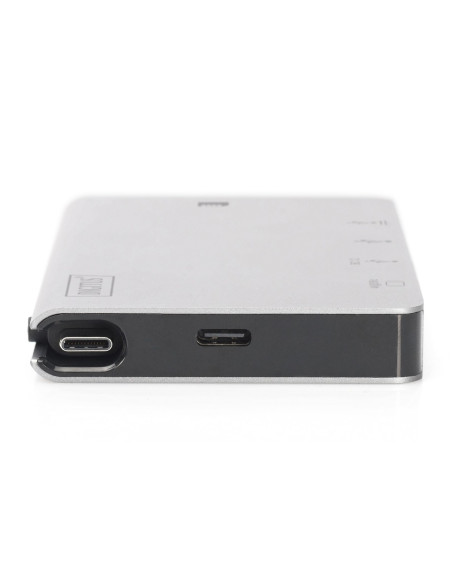 Digitus Wieloportowa Podróżna Stacja Dokująca Usb Type-C™, 6 Portów