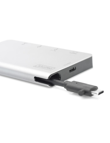 Digitus Wieloportowa Podróżna Stacja Dokująca Usb Type-C™, 6 Portów