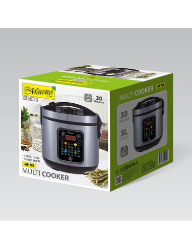 Multicooker 5 L, 900W, 30 Programów Mr-794 Maestro