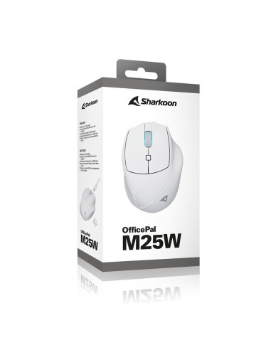 Mysz Optyczna Officepal M25W White/Wireless Optical Mouse 4.000 Dpi