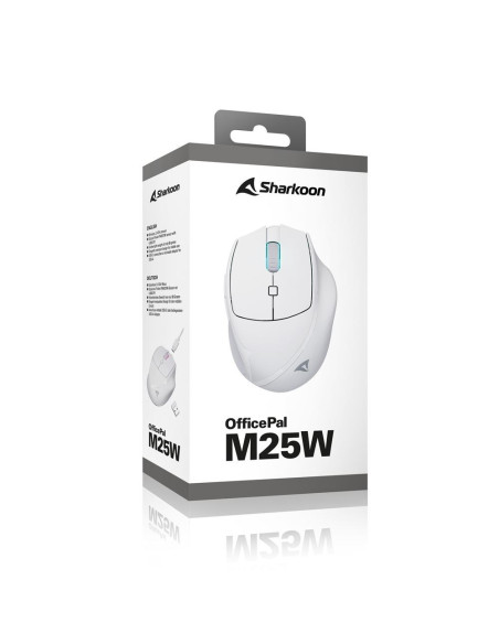 Mysz Optyczna Officepal M25W White/Wireless Optical Mouse 4.000 Dpi