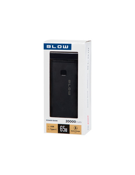Blow Power Bank 20000Mah Pd 65W Czarny Pb20G