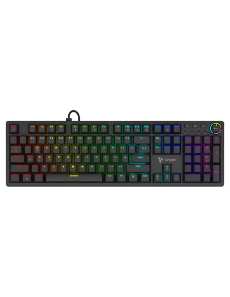 Savio Klawiatura Mechaniczna Styx Outemu Blue, Hot Swap, Rgb