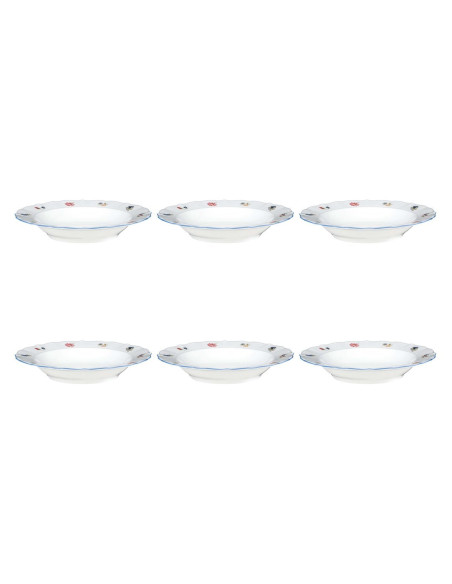 Seltmann Sonate Nostalgia Zestaw 6 Talerzy Do Zupy 22.5 Cm