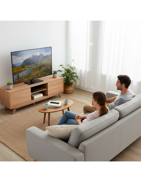 Maclean Uniwersalny Stojak Do Tv, Na Szafkę Rtv, Podstawka, Max. 40Kg, Max. Vesa 400X400, Regulacja Wysokości I Kąta Mc-1240