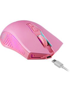 Defender Mysz Bezprzewodowa Pandora Gm-502 Rf 3200Dpi 7P Różowa 52501