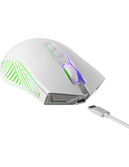Defender Mysz Bezprzewodowa Pandora Gm-502 Rf 3200Dpi 7P Biała 52502