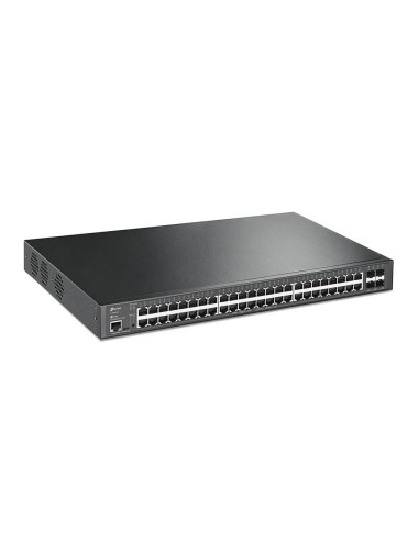 Tp-Link Tl-Sg3452Xp Łącza Sieciowe Zarządzany L2+ Gigabit Ethernet (10/100/1000) Obsługa Poe 1U Czarny