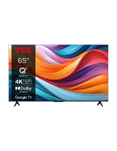 Telewizor Tcl 65T7B Qled Pro 65" 4K Ultra Hd Google Tv Dolby Atmos Dvb-T2 Tytanowy