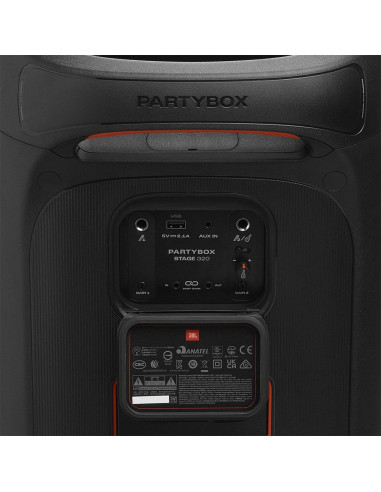 Jbl Partybox Stage 320 Głośnik Imprezowy Czarny 240 W