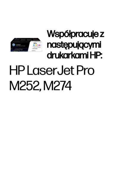 Hp 201X – Zestaw 3 Oryginalnych Wkładów Z Tonerem Laserjet Xl, Błękitny/Purpurowy/Żółty