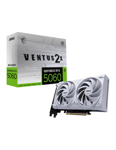 Msi Geforce Rtx 5060 8G Ventus 2X Oc White Nvidia 8 Gb Gddr7