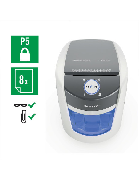 Niszczarka Leitz Iq Optimax Small Office 350, 22L, P5, 8 Kartek, Automatyczny Start/Stop, Funkcja Cofania, Obrotowy Pojemnik - 3