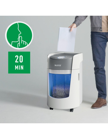 Niszczarka Leitz Iq Optimax Small Office 350, 22L, P5, 8 Kartek, Automatyczny Start/Stop, Funkcja Cofania, Obrotowy Pojemnik - 3