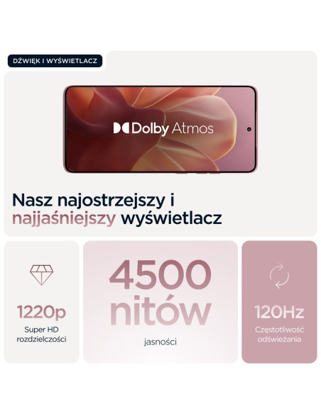 Telefon Motorola Edge 60 Fusion 5G 8Ram 256Gb Różowy