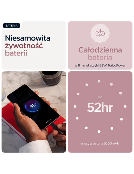 Telefon Motorola Edge 60 Fusion 5G 8Ram 256Gb Różowy