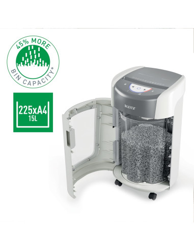 Niszczarka Leitz Iq Optimax Home Office 225, 15L, P5, 6 Kartek, Automatyczny Start/Stop, Funkcja Cofania, Obrotowy Pojemnik - 33