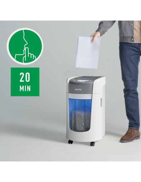 Niszczarka Leitz Iq Optimax Home Office 225, 15L, P5, 6 Kartek, Automatyczny Start/Stop, Funkcja Cofania, Obrotowy Pojemnik - 33
