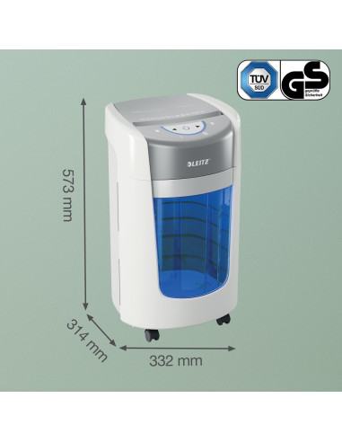 Niszczarka Leitz Iq Optimax Home Office 225, 15L, P5, 6 Kartek, Automatyczny Start/Stop, Funkcja Cofania, Obrotowy Pojemnik - 33