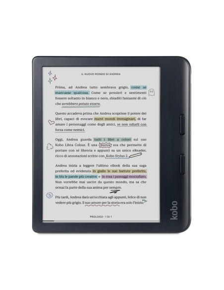 Rakuten Kobo Libra Colour Czytnik E-Booków Ekran Dotykowy 32 Gb Wi-Fi Czarny