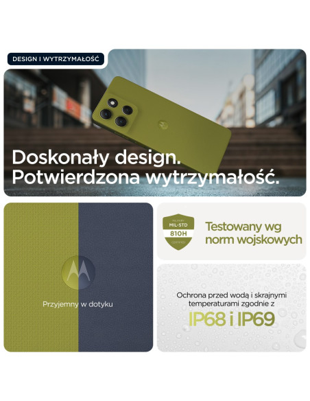 Telefon Motorola Moto G86 5G, 16,9 Cm (6.67"), 8 Gb Ram, 256 Gb Pamięci, Aparat 50 Mp, Android 15, Kolor Zielony