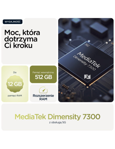 Telefon Motorola Moto G86 5G, 16,9 Cm (6.67"), 8 Gb Ram, 256 Gb Pamięci, Aparat 50 Mp, Android 15, Kolor Zielony