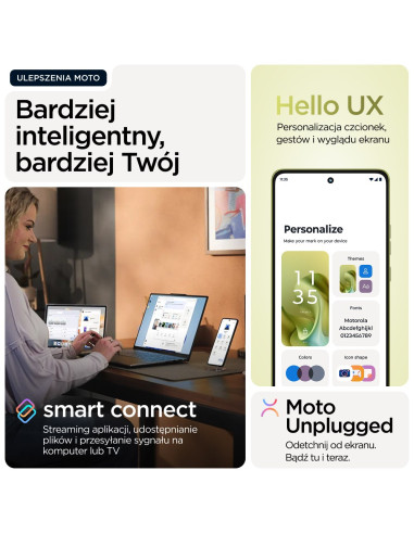 Telefon Motorola Moto G86 5G, 16,9 Cm (6.67"), 8 Gb Ram, 256 Gb Pamięci, Aparat 50 Mp, Android 15, Kolor Zielony