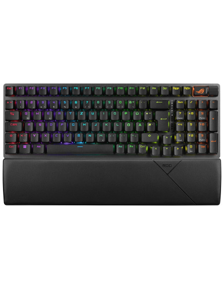 Asus Rog Strix Scope Ii 96 Wireless Klawiatura Gaming Usb + Rf Wireless + Bluetooth Qwertz Niemiecki Czarny