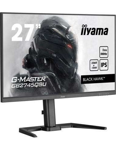 Iiyama G-Master Gb2745Qsu-B2 Monitor Komputerowy 68,6 Cm (27") 2560 X 1440 Px Wide Quad Hd Led Czarny