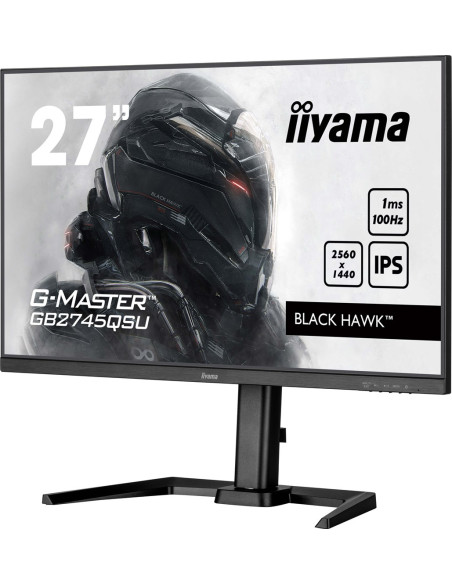 Iiyama G-Master Gb2745Qsu-B2 Monitor Komputerowy 68,6 Cm (27") 2560 X 1440 Px Wide Quad Hd Led Czarny