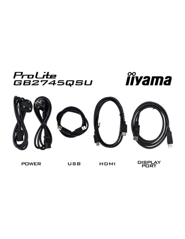 Iiyama G-Master Gb2745Qsu-B2 Monitor Komputerowy 68,6 Cm (27") 2560 X 1440 Px Wide Quad Hd Led Czarny