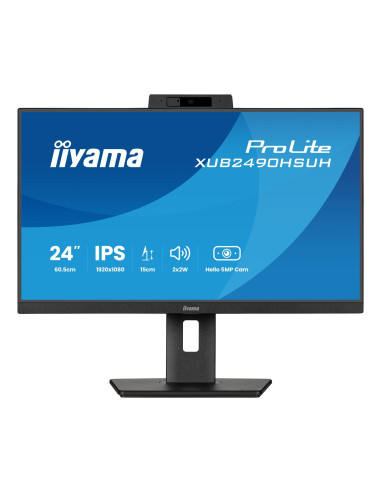 Monitor Iiyama Tft Xub2490Hsuh Ips 24''//Hdmi/Dp/Usb/Webcam/Hoev - Płaski Ekran - 60,5 Cm