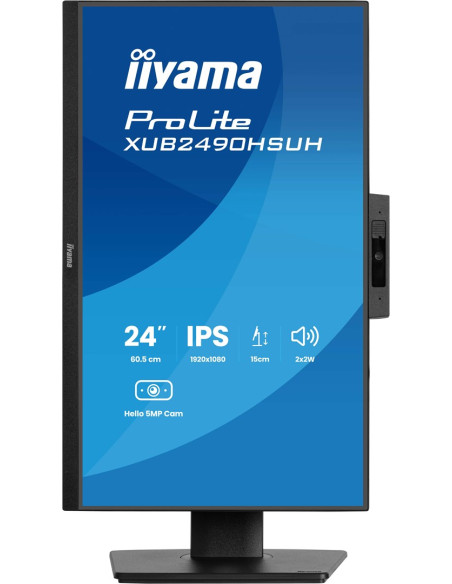 Monitor Iiyama Tft Xub2490Hsuh Ips 24''//Hdmi/Dp/Usb/Webcam/Hoev - Płaski Ekran - 60,5 Cm