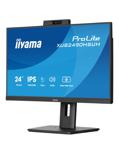 Monitor Iiyama Tft Xub2490Hsuh Ips 24''//Hdmi/Dp/Usb/Webcam/Hoev - Płaski Ekran - 60,5 Cm