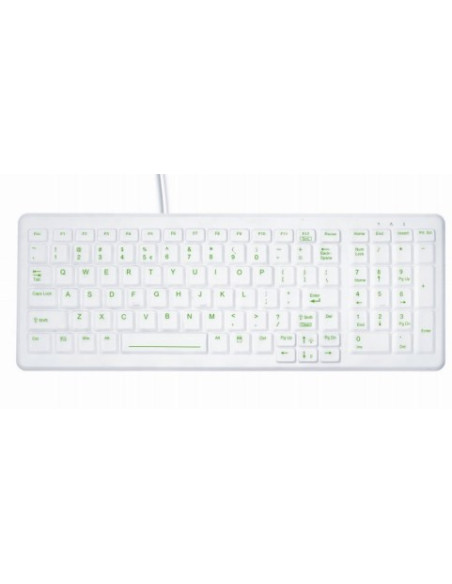 Cherry Ak-C7000 Klawiatura Medyczna Usb Qwertz Niemiecki Biały