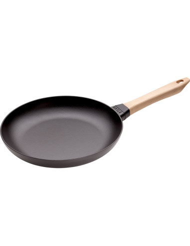 Patelnia Żeliwna Z Drewnianym Uchwytem Staub 40511-953-0 - 28 Cm