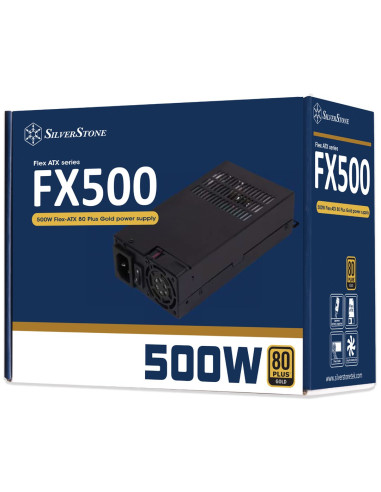 Silverstone Fx500 Moduł Zasilaczy 500 W 20+4 Pin Atx Flex Atx Czarny