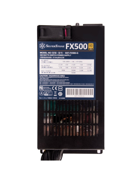 Silverstone Fx500 Moduł Zasilaczy 500 W 20+4 Pin Atx Flex Atx Czarny