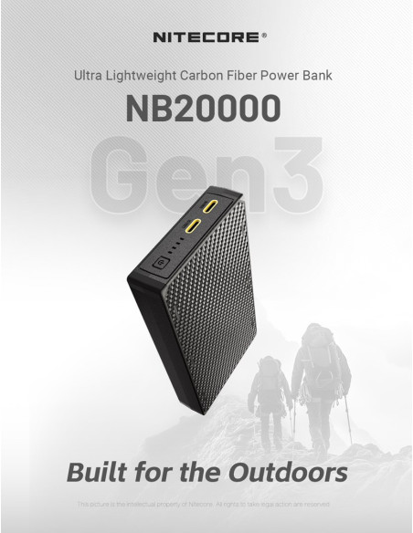 Power Bank 20000Mah/Nb20000 Gen3 Nitecore