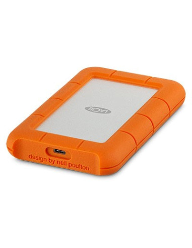 Lacie Rugged Usb-C Zewnętrzny Dysk Twarde 2 Tb 2.5" Usb Type-C 3.2 Gen 1 (3.1 Gen 1) Pomarańczowy, Srebrny