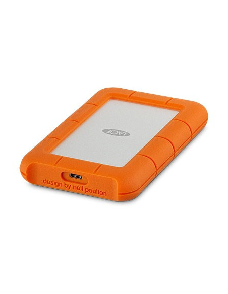 Lacie Rugged Usb-C Zewnętrzny Dysk Twarde 2 Tb 2.5" Usb Type-C 3.2 Gen 1 (3.1 Gen 1) Pomarańczowy, Srebrny