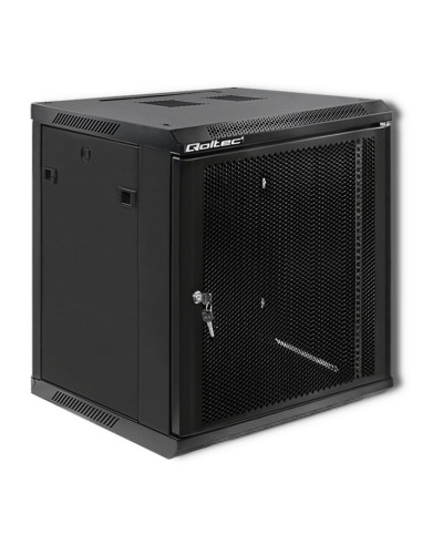 Qoltec Szafa Rack 19" | 12U | 600 X 635 X 600 | Perforowane Drzwi | Wisząca