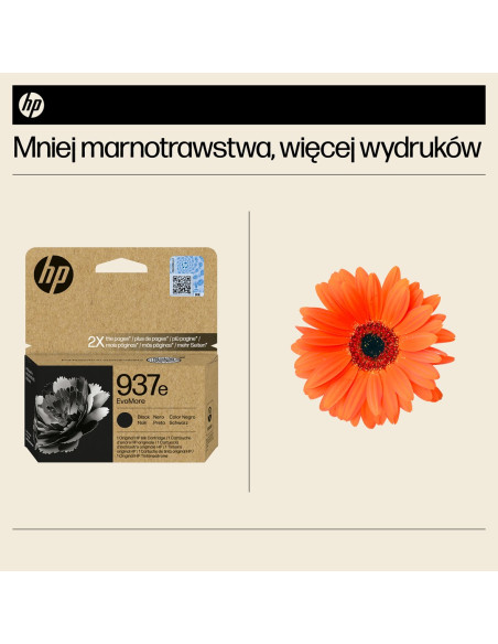 Hp Oryginalny Czarny Tusz 937E Evomore