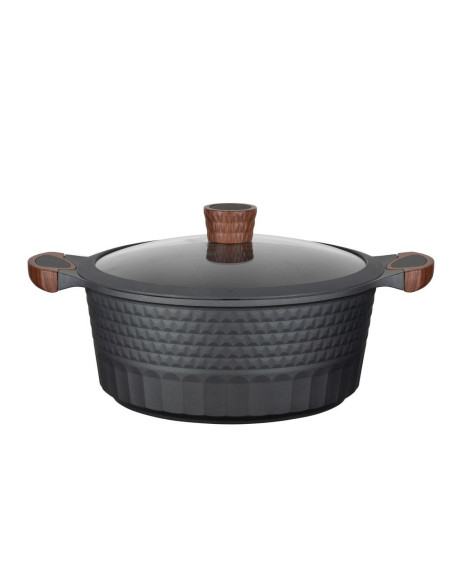 Resto Kitchenware Capella 6,6 L Okrągły Czarny, Drewno