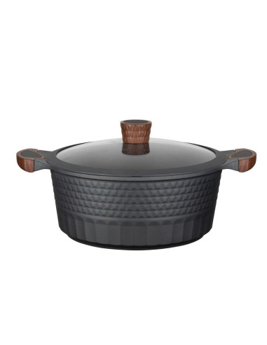 Resto Kitchenware Capella 6,6 L Okrągły Czarny, Drewno