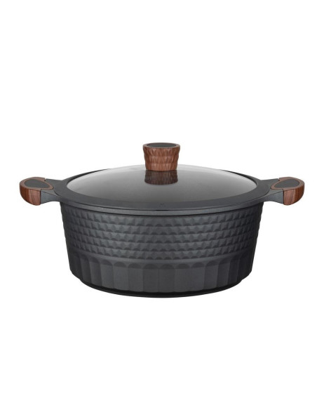 Resto Kitchenware Capella 6,6 L Okrągły Czarny, Drewno