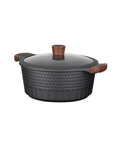 Resto Kitchenware Capella 6,6 L Okrągły Czarny, Drewno