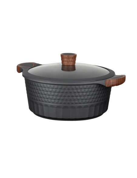 Resto Kitchenware Capella 6,6 L Okrągły Czarny, Drewno